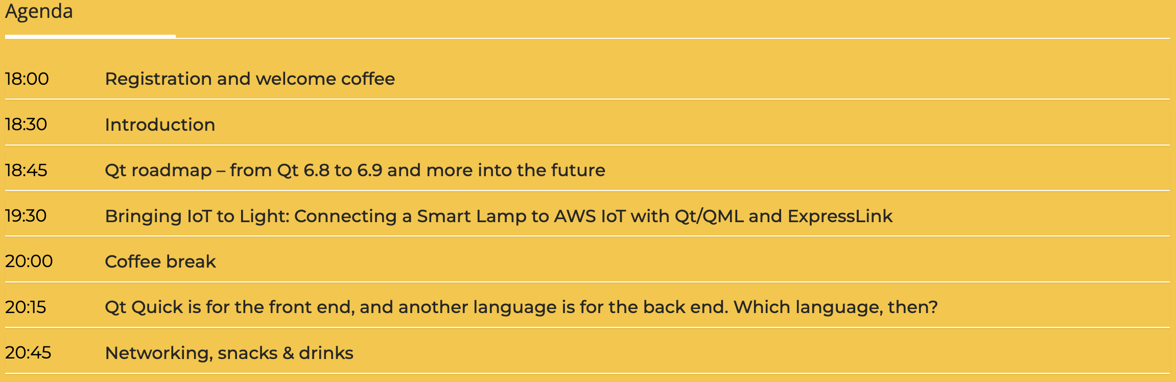 QtGreece 2024 Agenda